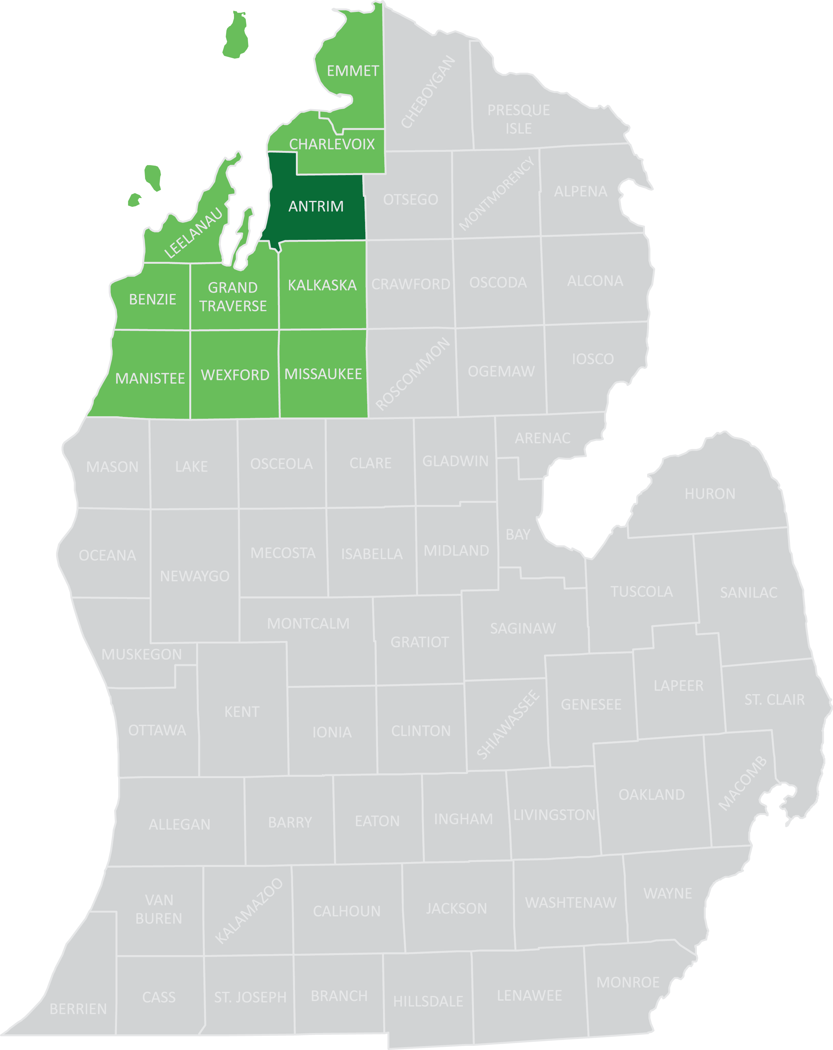 NWCHIR Map - Antrim County